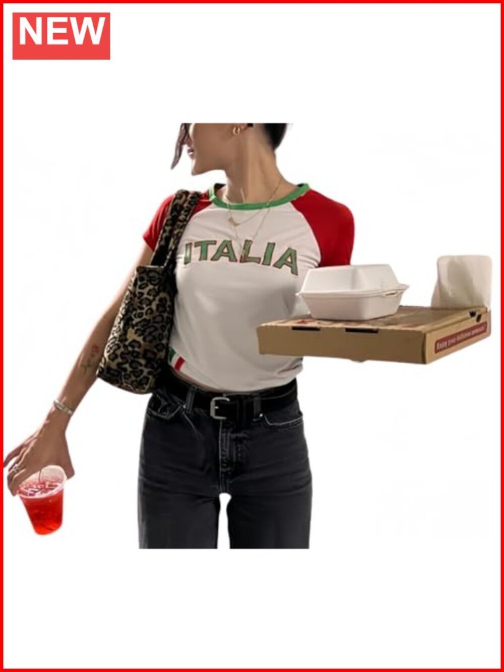 IDEWO Y2k Crop Top Sporty Jersey Graphic Tee Women's Short Sleeve